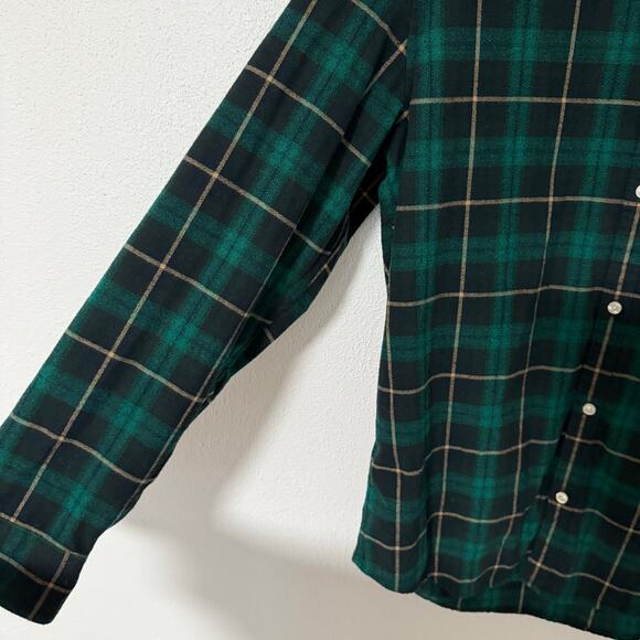 Penguin Munsingwear Men's Green Plaid Button Down Long Sleeve Shirt Large - Picture 6 of 14